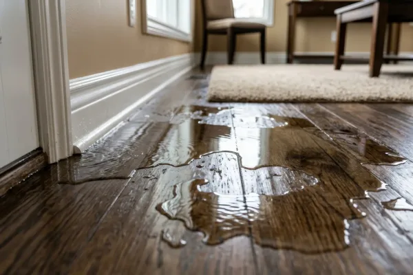 slab leaking from wall