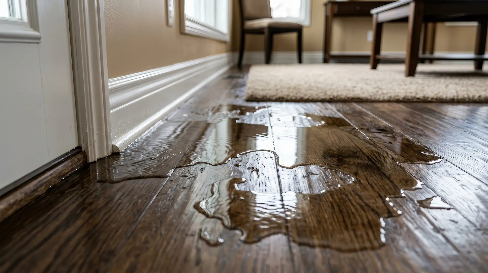 slab leaking from wall